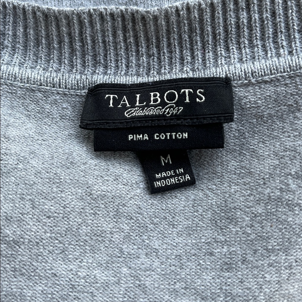 Talbots Pima Cotton Lightweight Button Front Card… - image 8